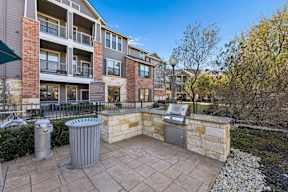 Patio Area with Grill at Platinum Castle Hills, Lewisville, 75056