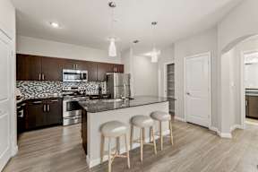 Gourmet Kitchen at Legacy Flats Apartments, San Antonio, Texas
