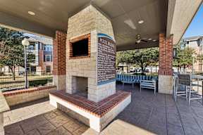 Brick Fireplace at Platinum Castle Hills, Lewisville, 75056