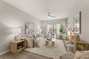 Elegant Living Room at Legacy Flats Apartments, Texas