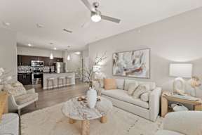 Open Living Room at Legacy Flats Apartments, Texas