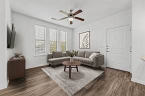 Spacious Living Room at Platinum Castle Hills, Lewisville, TX, 75056