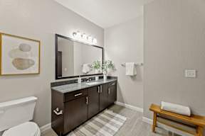 Contemporary Bathroom at Legacy Flats Apartments, San Antonio, Texas