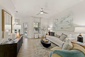 Spacious Living Room at Legacy Flats Apartments, San Antonio