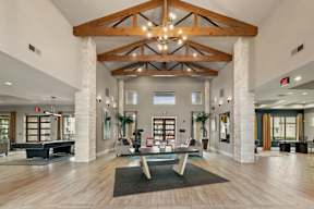 Community Lounge at Legacy Flats Apartments, Texas