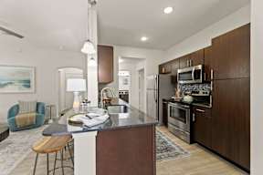 Modern Kitchen at Legacy Flats Apartments, San Antonio, 78254