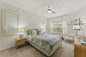 Primary Bedroom at Legacy Flats Apartments, Texas