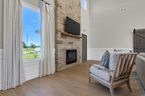 Fireplace Living Area at Arrowood Farms, Clarksville