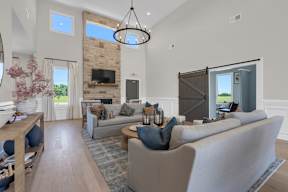 Fireplace Living Space at Arrowood Farms, Clarksville, TN