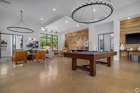 Clubhouse With Pool Table at Legacy at Cibolo Apartments, Boerne, TX, 78006