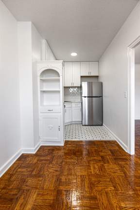 Newly renovated kitchen with stainless steal appliances, new counter tops and more  at Marleigh apartments located in Indianapolis, IN