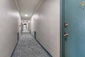 Newly renovated building and hallways at Marleigh apartments located in Indianapolis, IN
