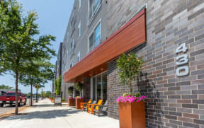 the building in which the hotel is located