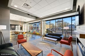 Lake Street Dwelling common area, Minneapolis, Minnesota