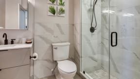 Bright Bathroom at Residences at Richmond Trust, Virginia