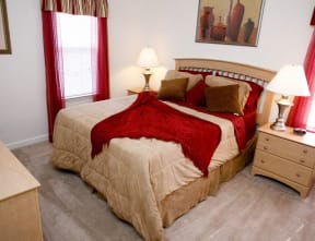 Bedroom at Hanover Terrace Apartments