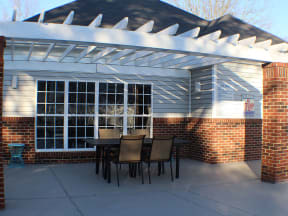 Exterior of Hanover Terrace Apartments in Greensboro NC