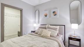 Bedroom at Evening at Mosaic Summit Pointe VA, 23320