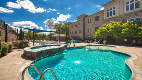 our apartments have a resort style pool with a lazy river
