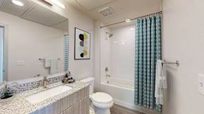 Bathroom With Bathtub at Railside at Wadsworth Station, Colorado, 80214