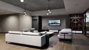 Warm And Inviting Living Room at Damask, Ontario  , N8S 3N4