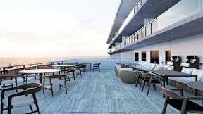 Spacious rooftop Patio With Sitting Arrangements with BBQ at Damask, Windsor, ON, Ontario  