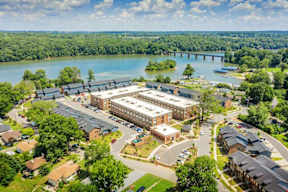 Aerial View at Riverside Flats at Aberfoyle Village, Belmont, 28012