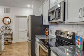 Modern Kitchen at Riverside Flats at Aberfoyle Village, North Carolina