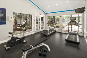 the gym at the house