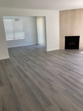 Living Room with Hardwood Floors and Fireplace