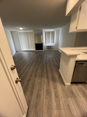 Kitchen with Stainless Steel Appliances and White Cabinets