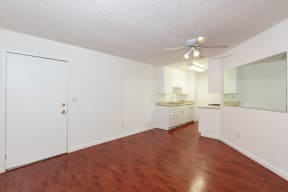 Dining Room with Hardwood Floors and Chandelier