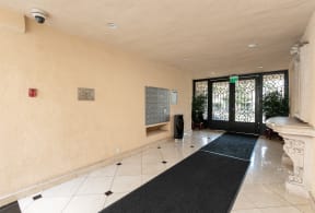 Apartment Building in Los Angeles Entrance