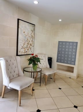 Apartment Building in Los Angeles Lobby
