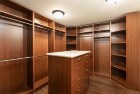 Walk-In Closet with Island
