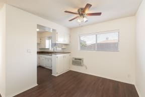 Kitchen with White Cabinets