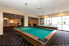 Apartment Building in Los Angeles Common Area Pool Table