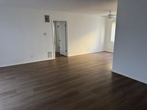 Living room with wooden flooring