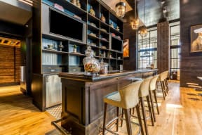 Resident Bar at The Case Building in Deep Ellum Neighborhood, Dallas, Texas, TX