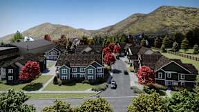 A street view at The Woods at Copper Ranch, Hailey