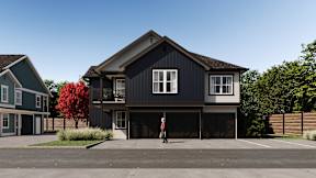 Attached Garages at The Woods at Copper Ranch, Hailey, Idaho