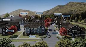 Aerial Parking View at The Woods at Copper Ranch, Hailey, Idaho