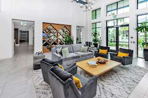 Clubhouse living area at POINTE AT EAST SHORE APARTMENTS, Florida, 32703