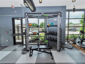 Gym with Glass window at DAWSON PARK APARTMENTS, BATON ROUGE, Louisiana