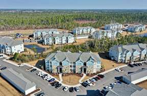 Overhead Property View at GRANDVIEW AT CLEAR POND APARTMENTS, MYRTLE BEACH, South Carolina