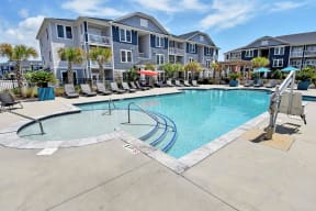 Resort style pool
