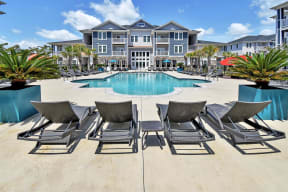 a view of a resort style pool