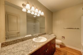 Bathroom Vanity with Granite Countertops at The Retreat at Walnut Creek, Walnut Creek, CA