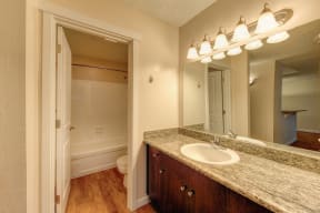 Bathroom with Granite Countertops at The Retreat at Walnut Creek, Walnut Creek, 94596
