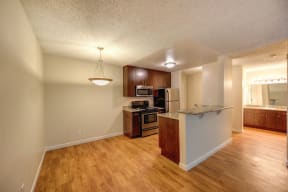 Dining Area with Wood Inspired Floors at The Retreat at Walnut Creek, Walnut Creek, CA, 94596